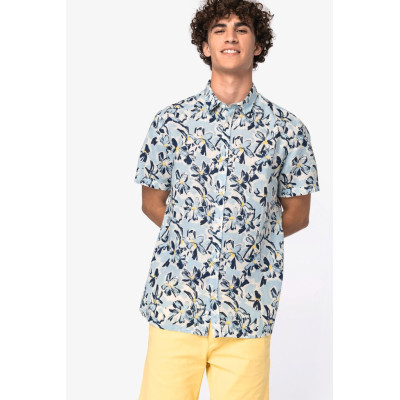 Men’s plant print shirt